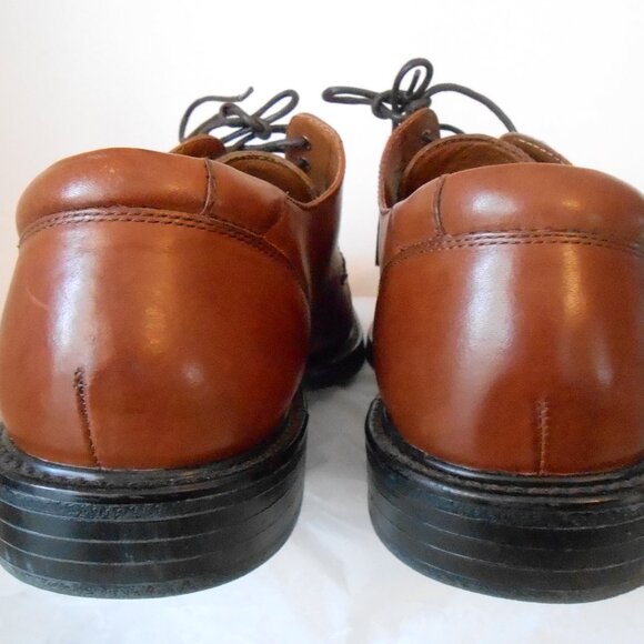 Florsheim Comfortech Brown Leather Oxford Shoes Lace Up Dot Matrix System-14M - Picture 5 of 9